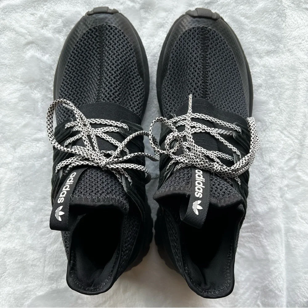 Adidas Tubular Black Tennis / Running Shoes Men’s Size 6.5 Women’s 8 - Picture 2 of 6